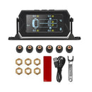 Solar Tyre Pressure Monitoring System + 6 Wheel Sensor for Caravan Truck Trailer