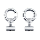 2 PCS Awning Rail Stoppers Rail Track Screws for Boat RV Caravan Stainless Steel