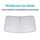 6 Layer Thick WindScreen Sun Shade Suitable For Toyota Hilux 15-24 UV Protection