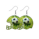 48PCS Sublimation Helmet Earring Blank MDF Double-Sided w/ Hook and Jump Ring