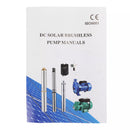 3 inch  48V 750W Deep Well Solar Submersible Bore Hole Water Pump With 15M Line