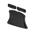 3x Trunk & Frunk Mat TPR Black Suitable For Tesla Model 3 2021-2024