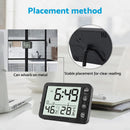 Small Mini Digital Clock Temperature ?? Alarm Travel LCD LED Battery Black White