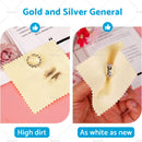 250PCS Polishing Jewelry Cleaning Cloth Wrapped For Silver Gold Brass Coin Ring