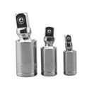 3Pcs 360?? Impact Swivel Universal Joint Air Impact Socket Set 1/4 inch  3/8 inch  1/2 inch