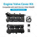 2PCS Engine Valve Cover Suitable For Nissan 350Z Z33 3. 5L VQ35 VQ35DE 2002-2006