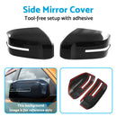 Side Mirror Cover Suitable For Mitsubishi Triton L200 23-25 ABS Carbon Fiber