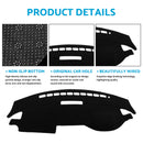 Black Dash Mat Suitable For Ford?Everest Next?Gen Ambiente Trend Sport 2022?2025