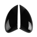 Left&Right Side Wing Mirror Cover Cap Gloss Black Suitable For Ford Fiesta MK7 2008-2017