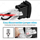 Winch In/Out Rocker Switch 7-Pin Blue LED Rocker Toggle Switch 12V-24V ON OFF ON