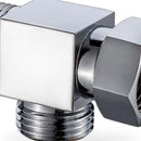 Water Valve Separator T Connector G1/2" 3 Way Brass Chrome Diverter T Shape Adapter
