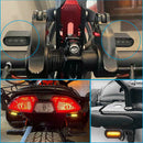 2X Mini LED Motorcycle Turn Signal Indicator Amber Blinker Light Lamp 3LED