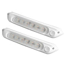 287MM DUAL LED BUG LIGHT 12/24V AWNING LIGHT AMBER/WHITE LIGHTS W/ SWITCH