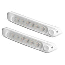 287MM DUAL LED BUG LIGHT 12/24V AWNING LIGHT AMBER/WHITE LIGHTS W/ SWITCH