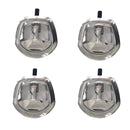 4 Set Chrome Power Operated Recessed Folding Whale Tail T-Lock Handle Toolbox