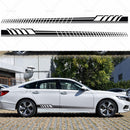 2pcs/set Car Body Stickers Long Stripe Side Skirt Decoration Decals