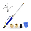 Jet Nozzle Power Washer for Garden Hose, 2-in-1 High Pressure Hose Nozzle with Jet Nozzle and Fan Nozzle Jet Power Sprayer for Car Washing or Garden Cleaning - Pressure Washer Hose Attachment - ZT2