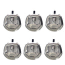 6 Set Chrome Power Operated Recessed Folding Whale Tail T-Lock Handle Toolbox