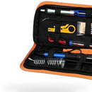 Woldering Iron Kit Electronics 15pcs Set 60W Adjustable Temperature Welding Tool 5 Soldering Tips - XQ1