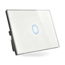 1Piece 1/2/3 Gang Touch Wall Light Switch LED 1 Way Touch Glass Switch