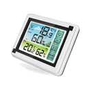 Wireless Weather Station Indoor Outdoor Thermometer with Remote Sensor, Digital Temperature and Humidity Monitor with LCD Backlight, Touchscreen, Min/Max Records for Home, Office, Baby Room - BD1