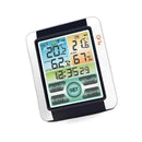 Indoor Outdoor Hygrometer Thermometer, Digital Temperature Humidity Meter with Sensor, LCD Display Wireless Thermometer Humidity Gauge with Alarm Clock, Snooze, Backlight for Home - BD2
