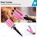 25mm Hair Curler Ceramic Triple Barrel Curling Iron Wave Waver Wand Salon Styler
