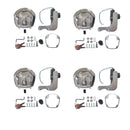 4 Set Chrome Power Operated Recessed Folding Whale Tail T-Lock Handle Toolbox
