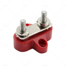 M6 Bus Bar Terminal Block Heavy Duty Red Dual Power Distribution Stud