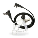 2X Covert Acoustic Tube Earpiece Headset Mic Suitable for Kenwood UV-5R