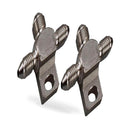 Steel 3AN -3/8 x 24 Male Flare Union Splits Brake Tee Block With Lug Hose Fitting - BD1