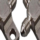 Steel 3AN -3/8 x 24 Male Flare Union Splits Brake Tee Block With Lug Hose Fitting - XQ1