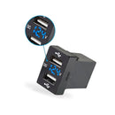 DUAL USB CHARGER + VOLT METER - Suitable For Toyota Hilux Prado BLUE LED 12v 4.2A