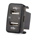 4.2A Car Charger Socket Dual USB Charging Voltmeter Display Adapter Suitable For Toyota++