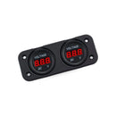 Digital LED Volt Meter Dual Battery Monitor Boat Voltage Marine Gauge DC 12V-24V