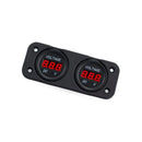 Digital LED Volt Meter Dual Battery Monitor Boat Voltage Marine Gauge DC 12V-24V