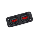 Digital LED Volt Meter Dual Battery Monitor Boat Voltage Marine Gauge DC 12V-24V
