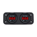 Digital LED Volt Meter Dual Battery Monitor Boat Voltage Marine Gauge DC 12V-24V