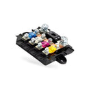 BX2054 fuse box+fuse pads (5 pieces: 300A, 150A, 80A, 100A, 60A), BX2054 fuse box five way one in and four out fuse holder box modified RV power protection collector - BD1