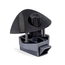 2xZinc Alloy Half Moon Handle Push Lock Latch Knob Camper RV Kitchen Cabin Black - BD1