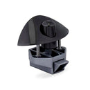 2xZinc Alloy Half Moon Handle Push Lock Latch Knob Camper RV Kitchen Cabin Black - BD4
