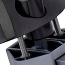 2xZinc Alloy Half Moon Handle Push Lock Latch Knob Camper RV Kitchen Cabin Black - XQ1