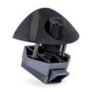 2xZinc Alloy Half Moon Handle Push Lock Latch Knob Camper RV Kitchen Cabin Black - ZT3