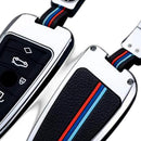 Key Fob Cover Case, Keychain, Metal Shell Cover Compatible for BMW 2 5 6 7 X1 X2 X3 X5 X6 Series - XQ1