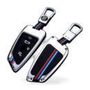Key Fob Cover Case, Keychain, Metal Shell Cover Compatible for BMW 2 5 6 7 X1 X2 X3 X5 X6 Series - ZT2