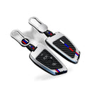 Key Fob Cover Case, Keychain, Metal Shell Cover Compatible for BMW 2 5 6 7 X1 X2 X3 X5 X6 Series - BD2
