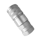 Hydraulic Female Flat Faced Coupler Suitable For Bobcat 7246790 1/2in Body 3/4in Sae Thread
