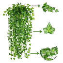 12x2M Green Plastic Leaf Foliage Artificial Ivy Suitable For Decorating Homes 12x2M Green Plastic Leaves