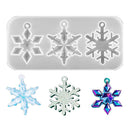Snowflake Silicone Pendant Mold Making Jewelry Resin Necklace Mould Craft DIY 3D