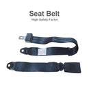 2x 2-Point Retractable Adjustable Lap Sash Seat Belt Strap Suitable For Car & Truck